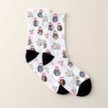 Lägg till medlem i familjen 4 Foton Collage Santa  Strumpor<br><div class="desc">Fira jul med de här coolorna,  med bilder och text från 4 anpassningsbars familj. Lägg enkelt till din egen bilder och text genom att klicka på alternativet "anpassa".</div>