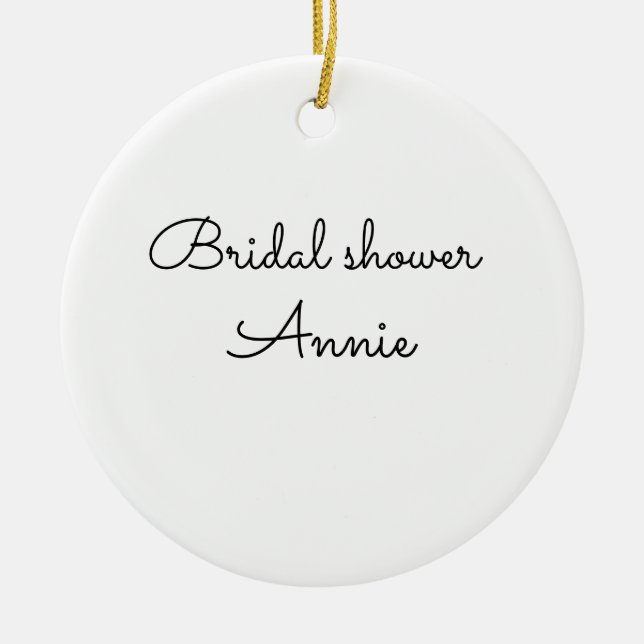 lägg till möhippan för namntext till julgransprydnad keramik (Framsidan)