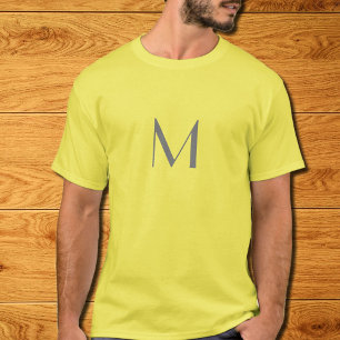 lägg till monogram - gult t shirt