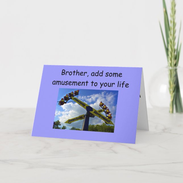 LÄGG TILL NÅGRA AMUSTERINGAR I BIRTHDAG KORT (Framsida)