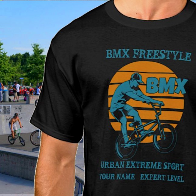 Lägg till Namn Ändra all text BMX Freestyle Extrem T Shirt (Skapare uppladdad)