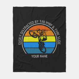 Lägg till Namn Ändra all text enkelt utdelad BMX Fleecefilt