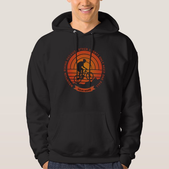 Lägg till Namn Ändra alla textbergarter ett Boll Hoodie (Framsida)