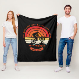 Lägg till Namn Ändra alla textbergsbike bästa vän Fleecefilt