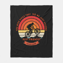 Lägg till Namn Ändra alla textbergsbike bästa vän Fleecefilt