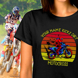 Lägg till Namn, ändra ALTERNATIV, Kicks Dirt Motoc T Shirt