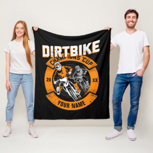 Lägg till Namn-ändringsår Dirt Bike Champions K Fleecefilt