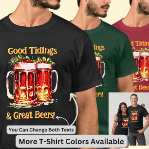 Lägg till Namn-ändringstext - Bra Tidings Underbar T Shirt