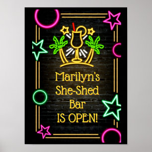 Lägg till Namn-ändringstext, hennes skuggade Pub-d Poster
