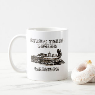 Lägg till Namn-ändringstextånga Tåg-äldre farfar Kaffemugg