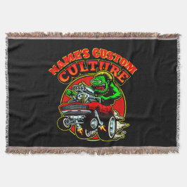 Lägg till NAMN Anpassningsbar Culture Hot rod Clas Filt