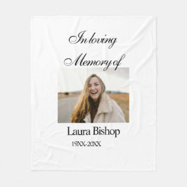 Lägg till namn år i minnet av begravningen fleecefilt