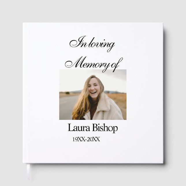 Lägg till namn år i minnet av begravningen gästböcker (Framsida)