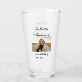 Lägg till namn år i minnet av begravningen glaskopp