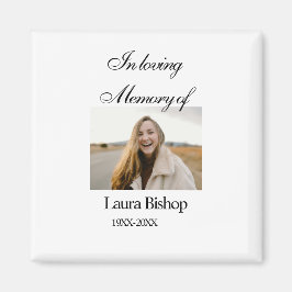 Lägg till namn år i minnet av begravningen magnet