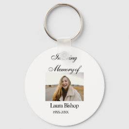 Lägg till namn år i minnet av begravningen nyckelring