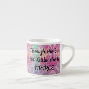 Lägg till NAMN, även om hon är liten. Espressomugg