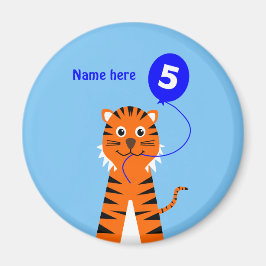 Lägg till namn blå femtonårsdag magnet