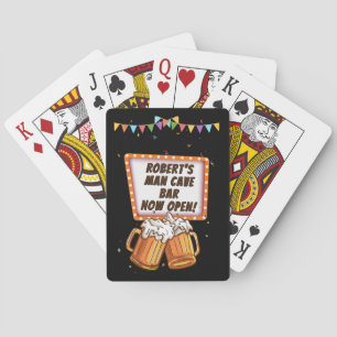 Lägg till Namn Byt text Man Cave Pub Beer Casinokort