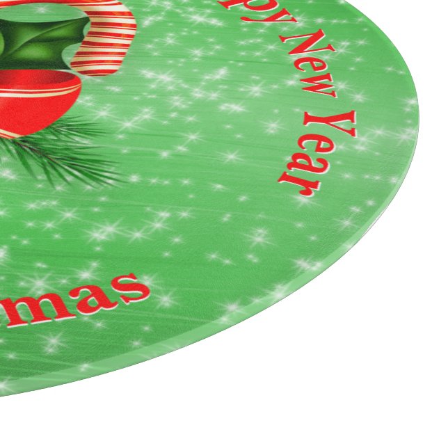 Lägg till Namn Byt text röd Grönt jul (Hörn)