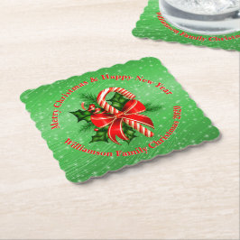 Lägg till Namn Byt text röd Grönt jul Underlägg Papper