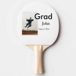 lägg till namn datumårstext QR studenten gratulera Pingisracket