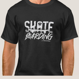 Lägg till Namn eller din text - SKATE-pålägg T Shirt