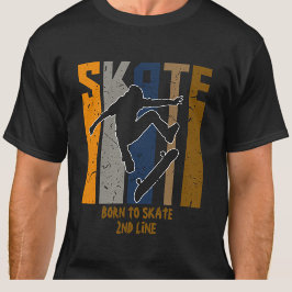 Lägg till Namn eller din text - SKATE-skateboarder T Shirt