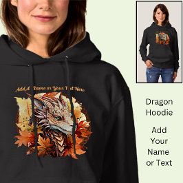 Lägg till Namn eller text, dra med Höst löv T Shirt