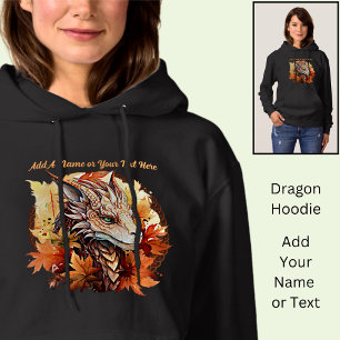 Lägg till Namn eller text, dra med Höst löv T Shirt