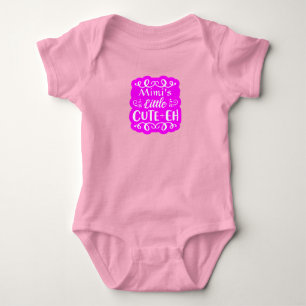Lägg till Namn farmors lilla Cute-eh Rosa Girl Bab T Shirt