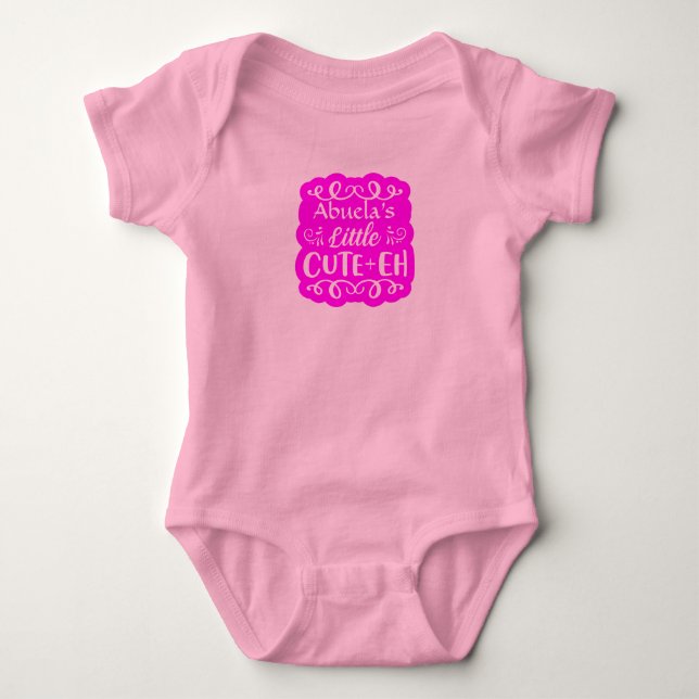 Lägg till Namn farmors lilla Rosa Girl T Shirt (Framsida)