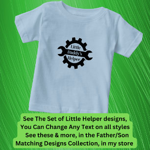 Lägg till Namn farmors Pappor Little Helper, Verkt T Shirt