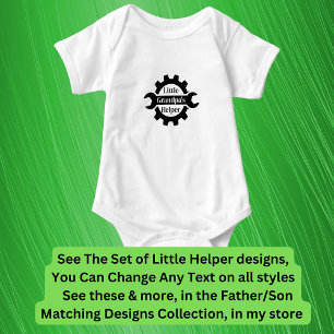 Lägg till Namn farmors Pappor Little Helper, Verkt T Shirt