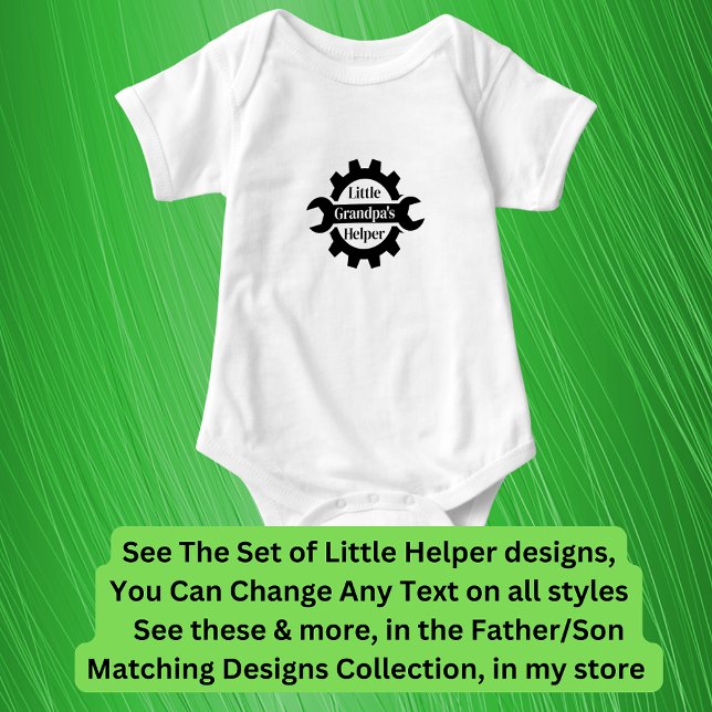 Lägg till Namn farmors Pappor Little Helper, Verkt T Shirt (Skapare uppladdad)