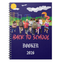 Lägg till namn Foto Back-To-School-anteckningsbok