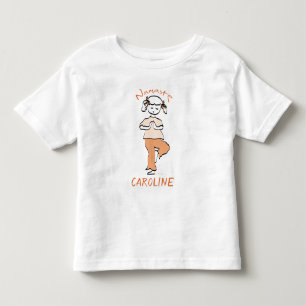 Lägg till Namn Girls Namaste Yoga T Shirt