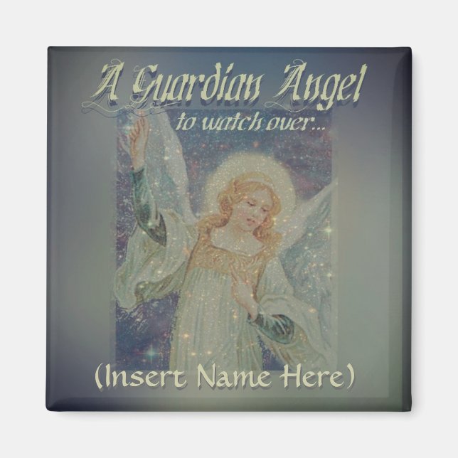 Lägg till Namn Guardian Angel Magnet (Framsidan)