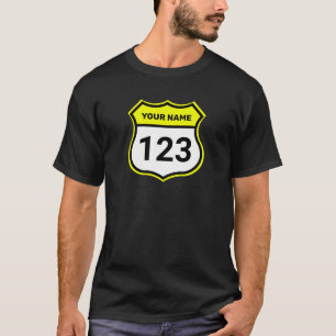 Lägg till Namn Gulten Nummersidentifiering för T Shirt