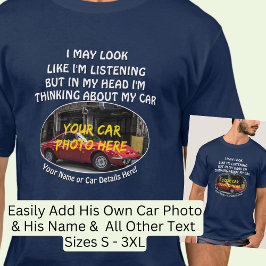 Lägg till Namn, hans bilfoto, text, jag ser upplys T Shirt