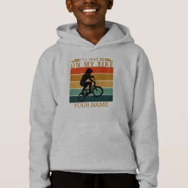 LÄGG TILL NAMN I BARA PÅ MIN BMX BIKE SUNSET T SHIRT
