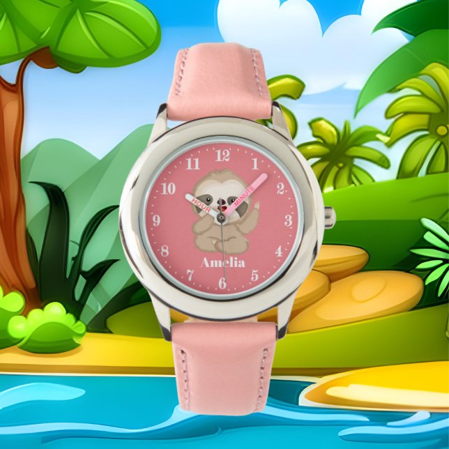 Lägg till namn i cute-flickorna långsamt armbandsur (Skapare uppladdad)