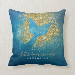 Lägg till Namn i Personlig Sjöjungfru Svan Kudde