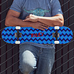 Lägg till Namn Initialer, blått vävt hash Mönster  Mini Skateboard Bräda 18,5 Cm<br><div class="desc">Lägg till vilken namn eller initialer som helst i den här underbara designen - Se min butik för många fler skateboard-utformningar och Skateboard T-Shirts,  Hoodies,  Backpacket,  Blankets med mera.</div>
