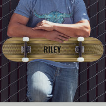 Lägg till Namn Initialer, metallisk Guld, Skateboa