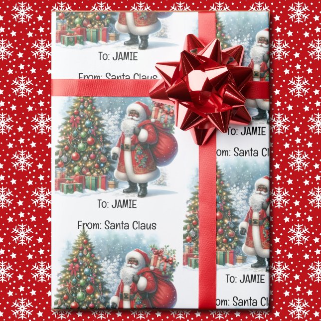 Lägg till Namn-julen från Santa Presentpapper (Skapare uppladdad)