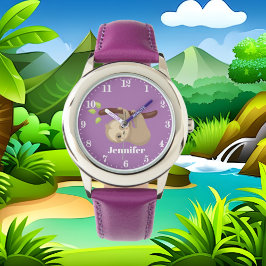Lägg till namn-klocka i cute-flickorna armbandsur