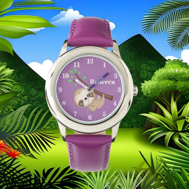 Lägg till namn-klocka i cute-flickorna armbandsur (Skapare uppladdad)