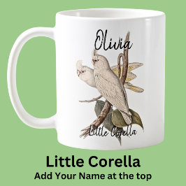 Lägg till Namn Little Corella Australian Bird Anim Kaffemugg