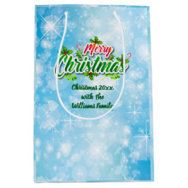 Lägg till Namn matchande God jul Blue Medium Gift